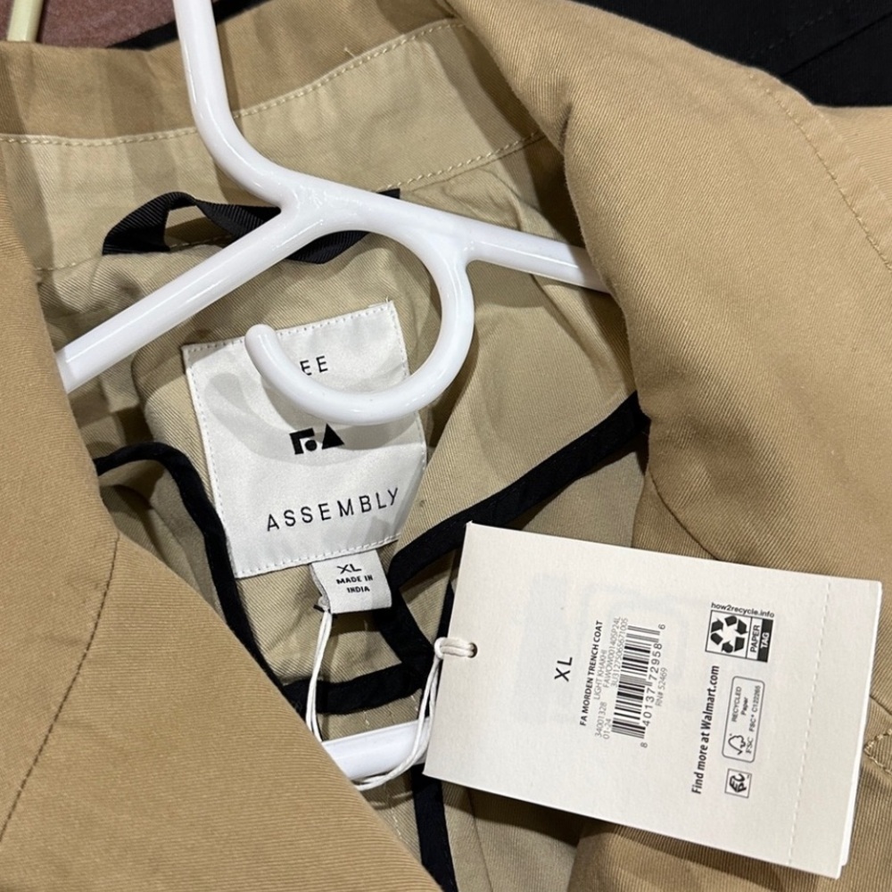 Classic Belted Trench Coat | Timeless Neutral | Work to Weekend | Tan | Sz XL - Picture 7 of 14